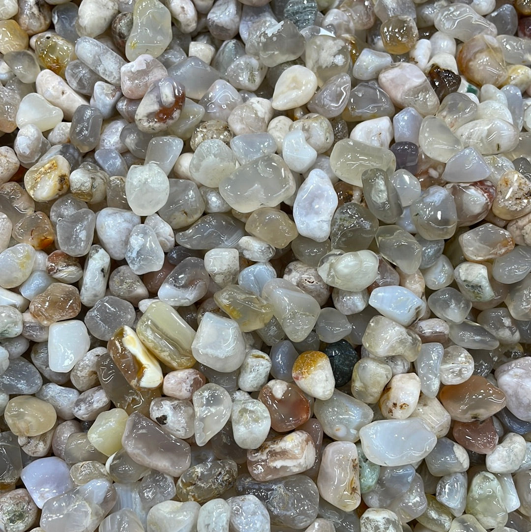 Chips di agata floreale