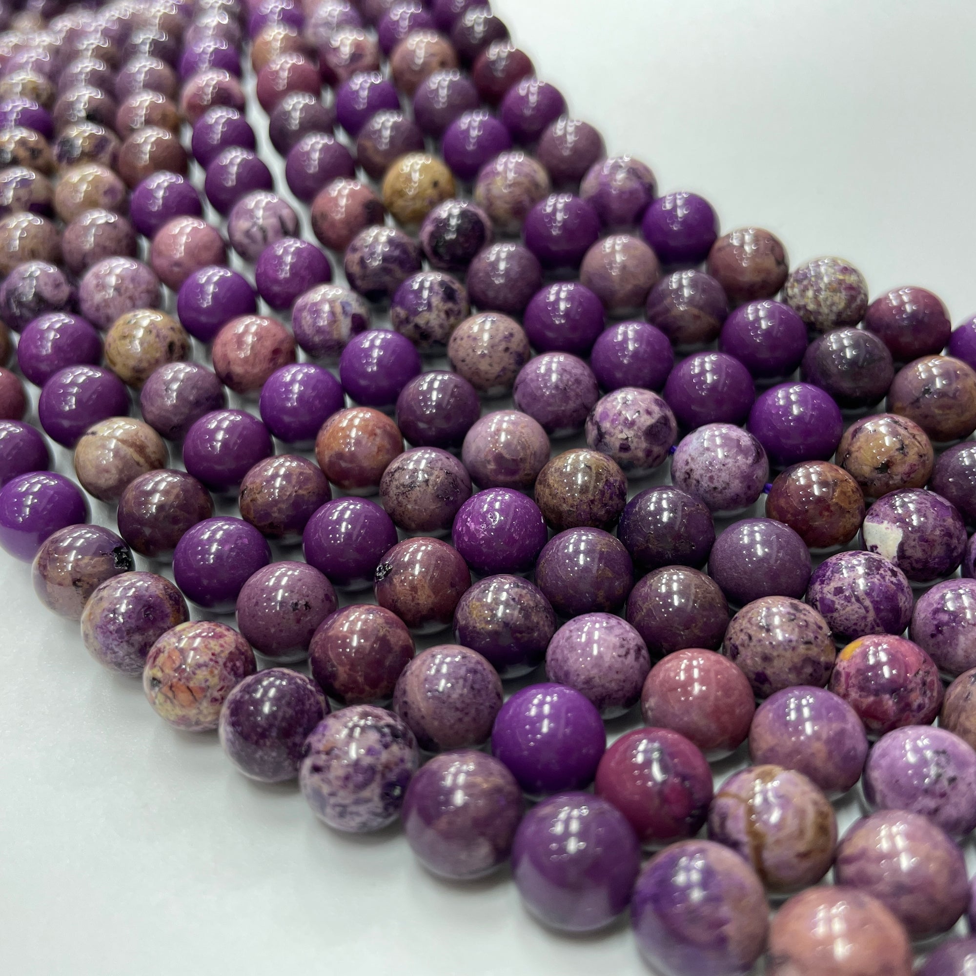 American lepidolite loose beads
