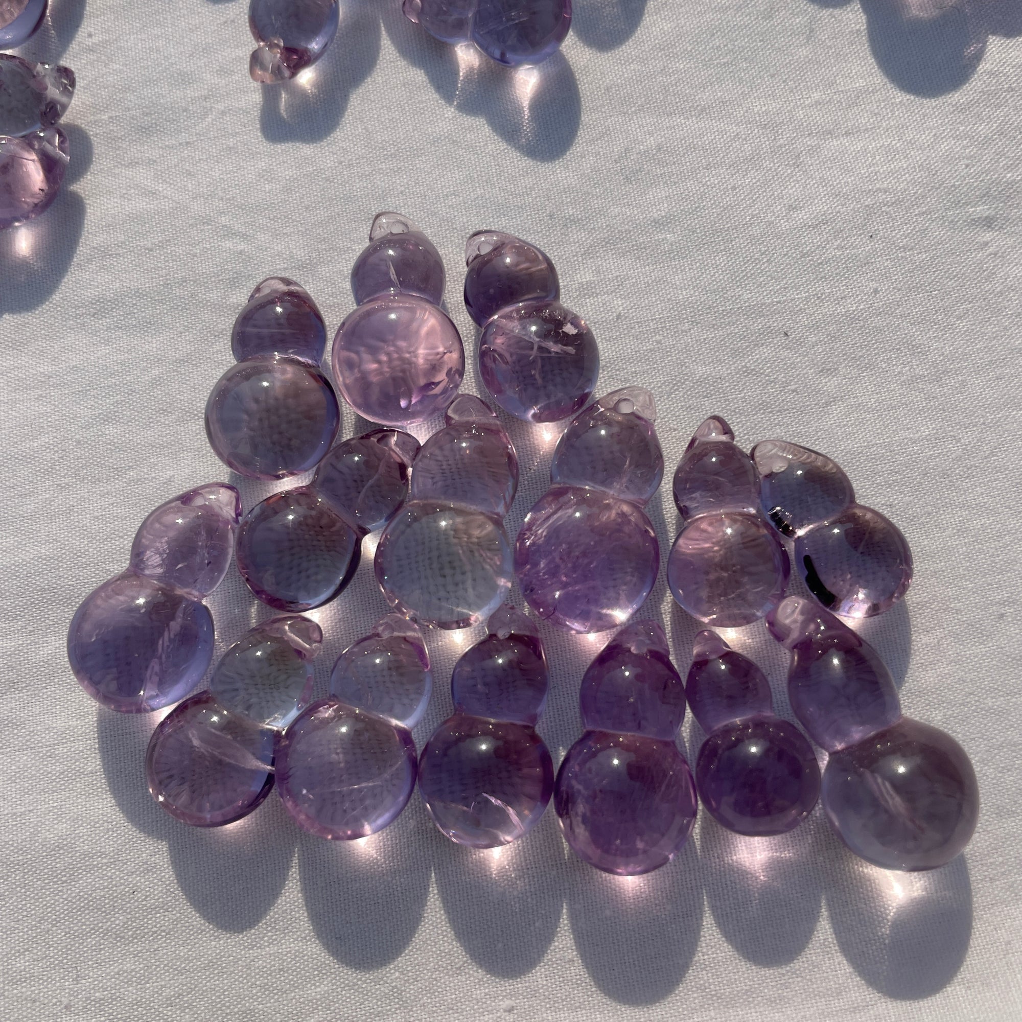 Amethyst calabash pendant
