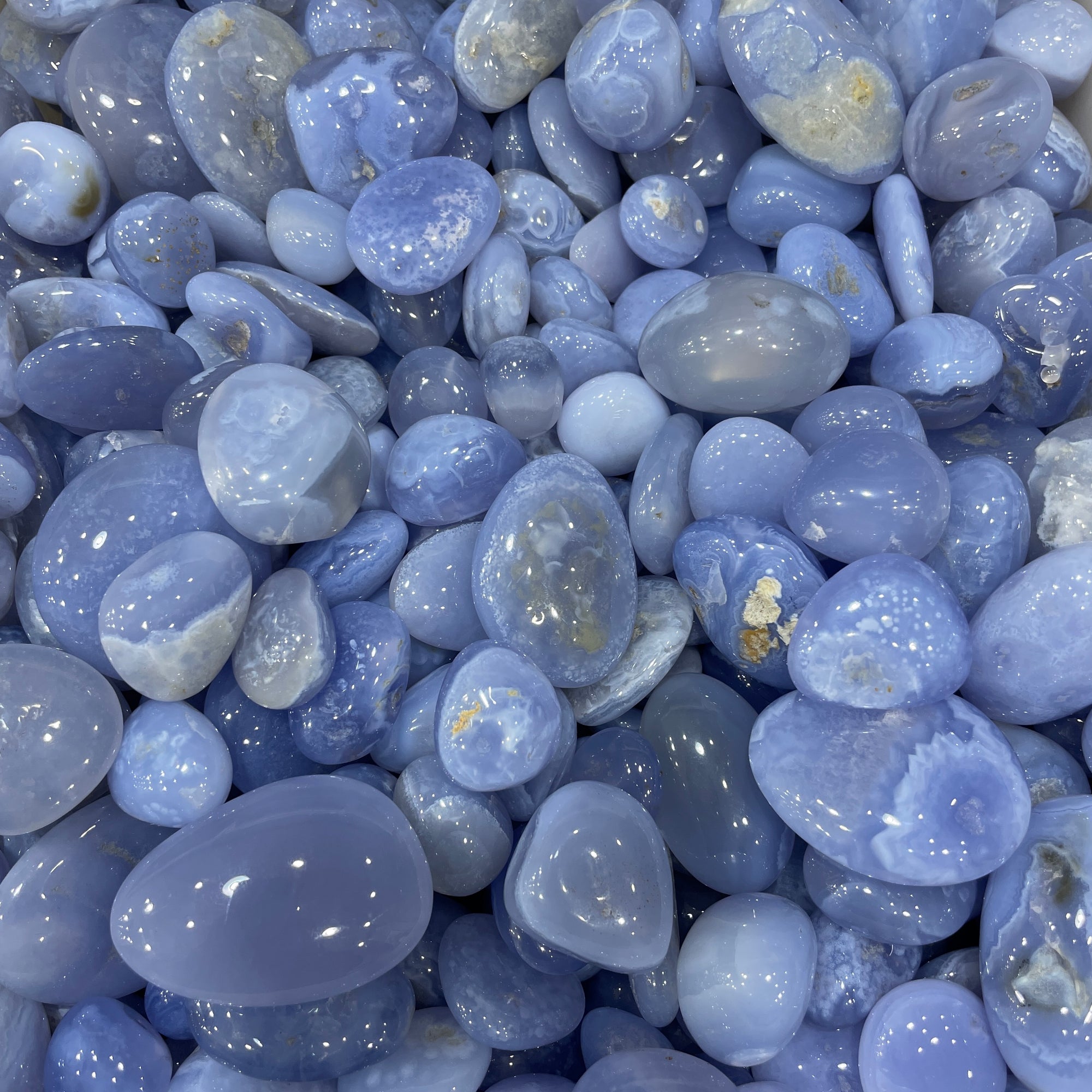 Blue Lace Agate Tumblestone