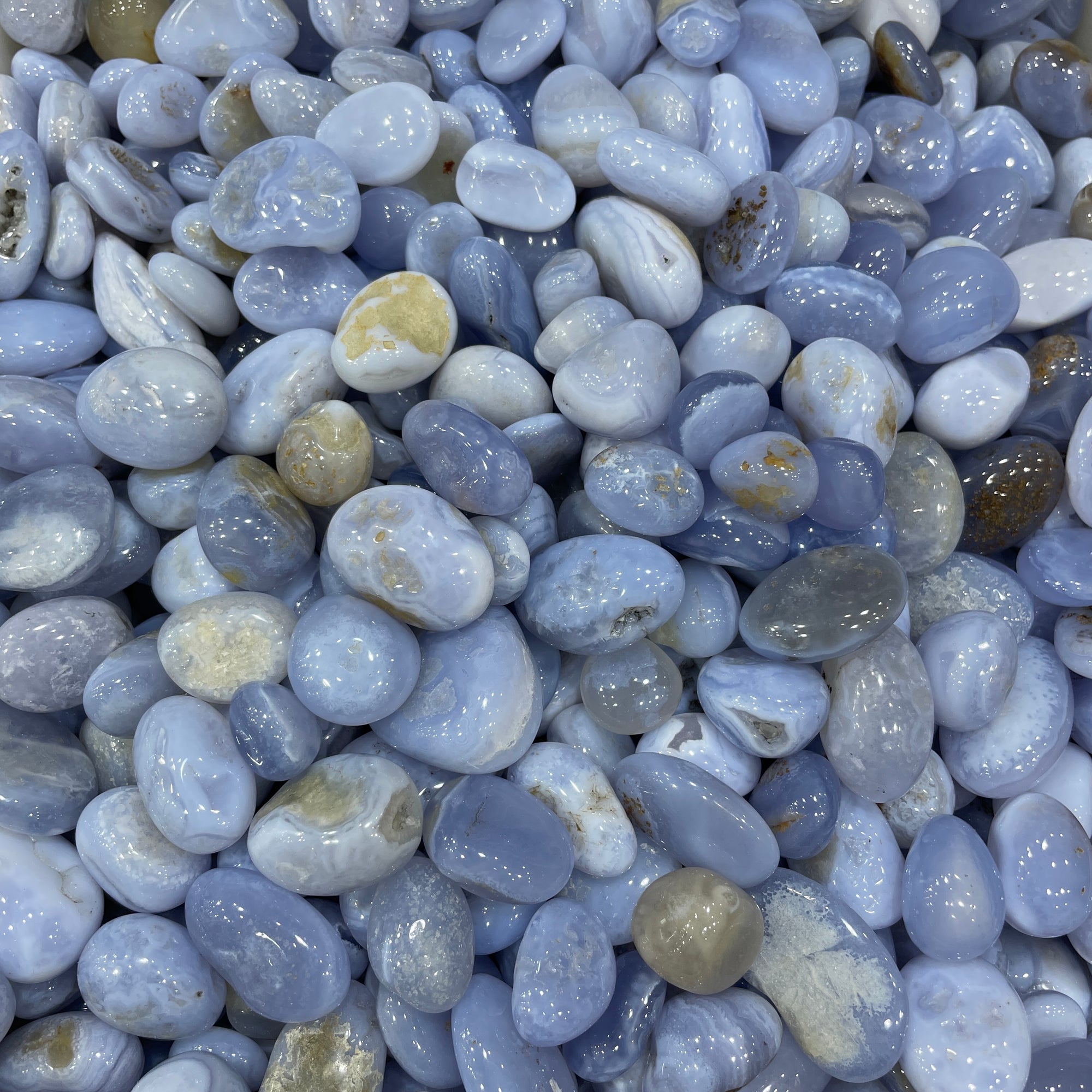 Blue Lace Agate Tumblestone