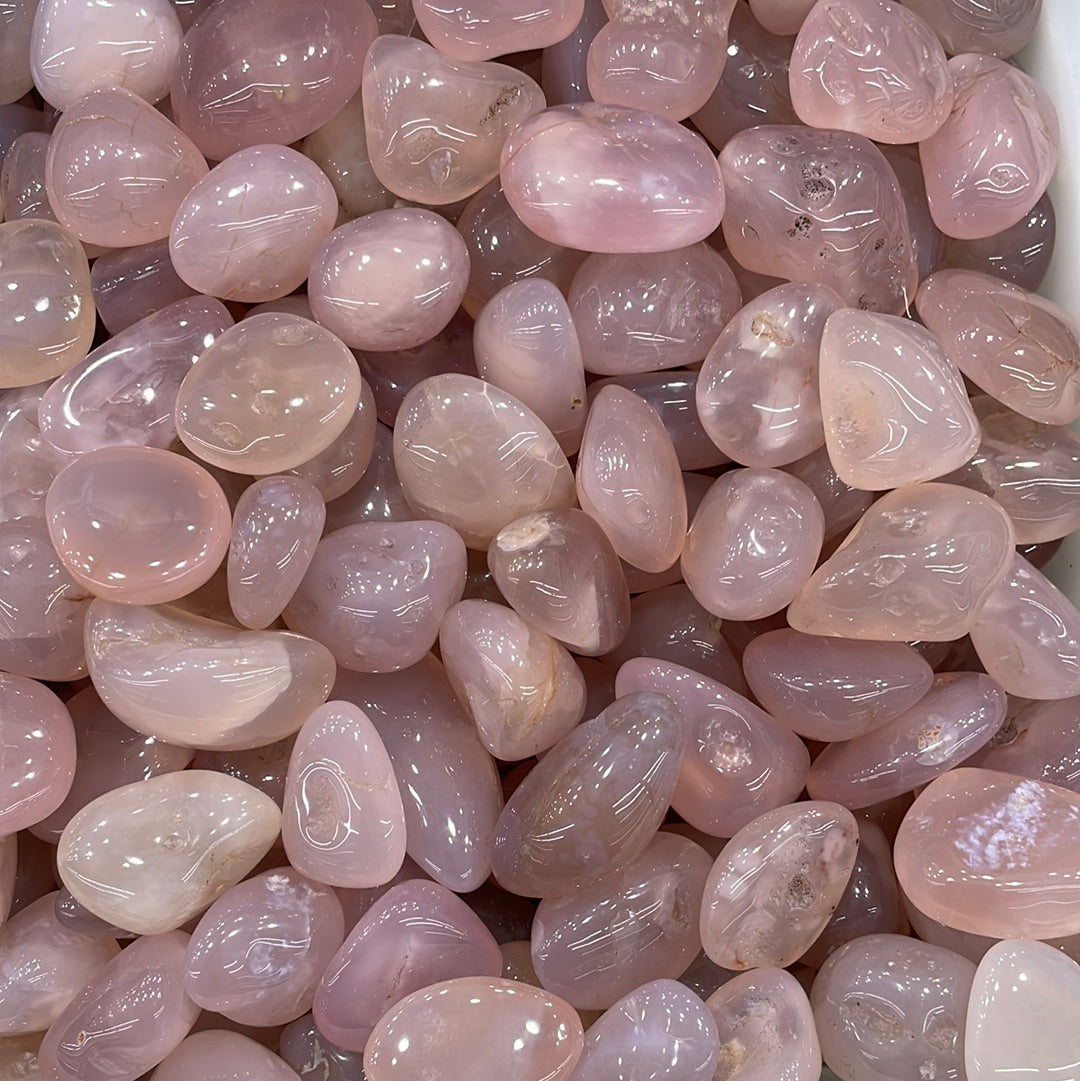 Pink Chalcedony Tumblestone