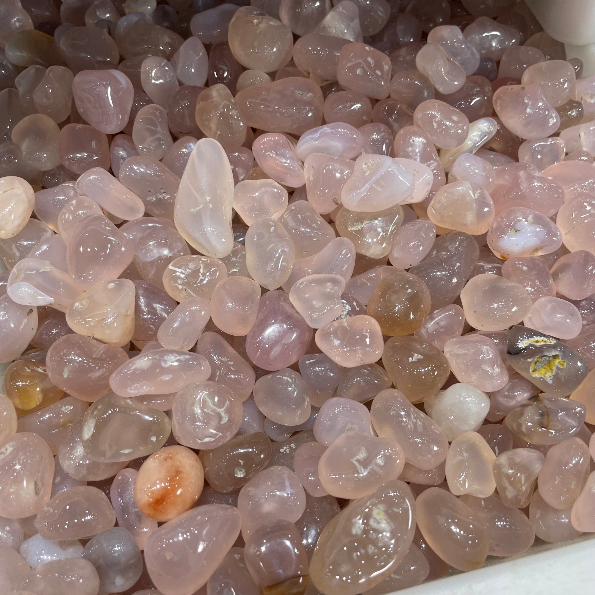 Pink Chalcedony Tumblestone