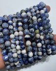 Blue Sodalite Round Bead Stretch Bracelet