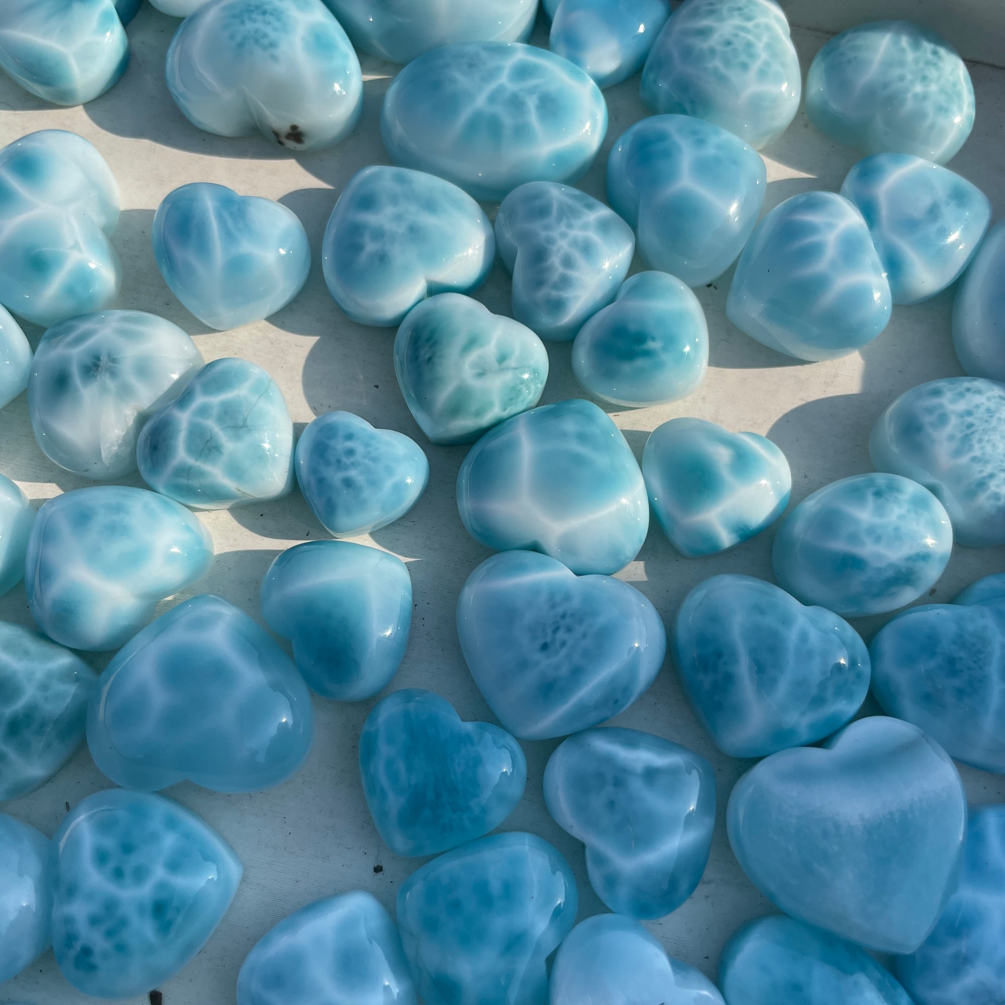 Larimar heart grade AA