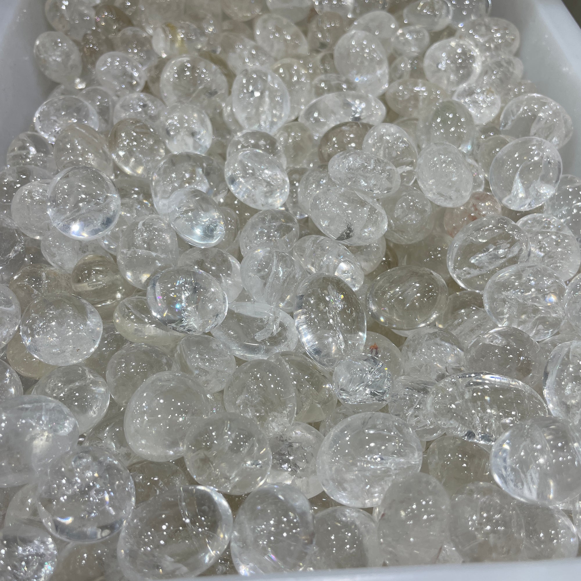 Rainbow Clear Quartz Tumblestone