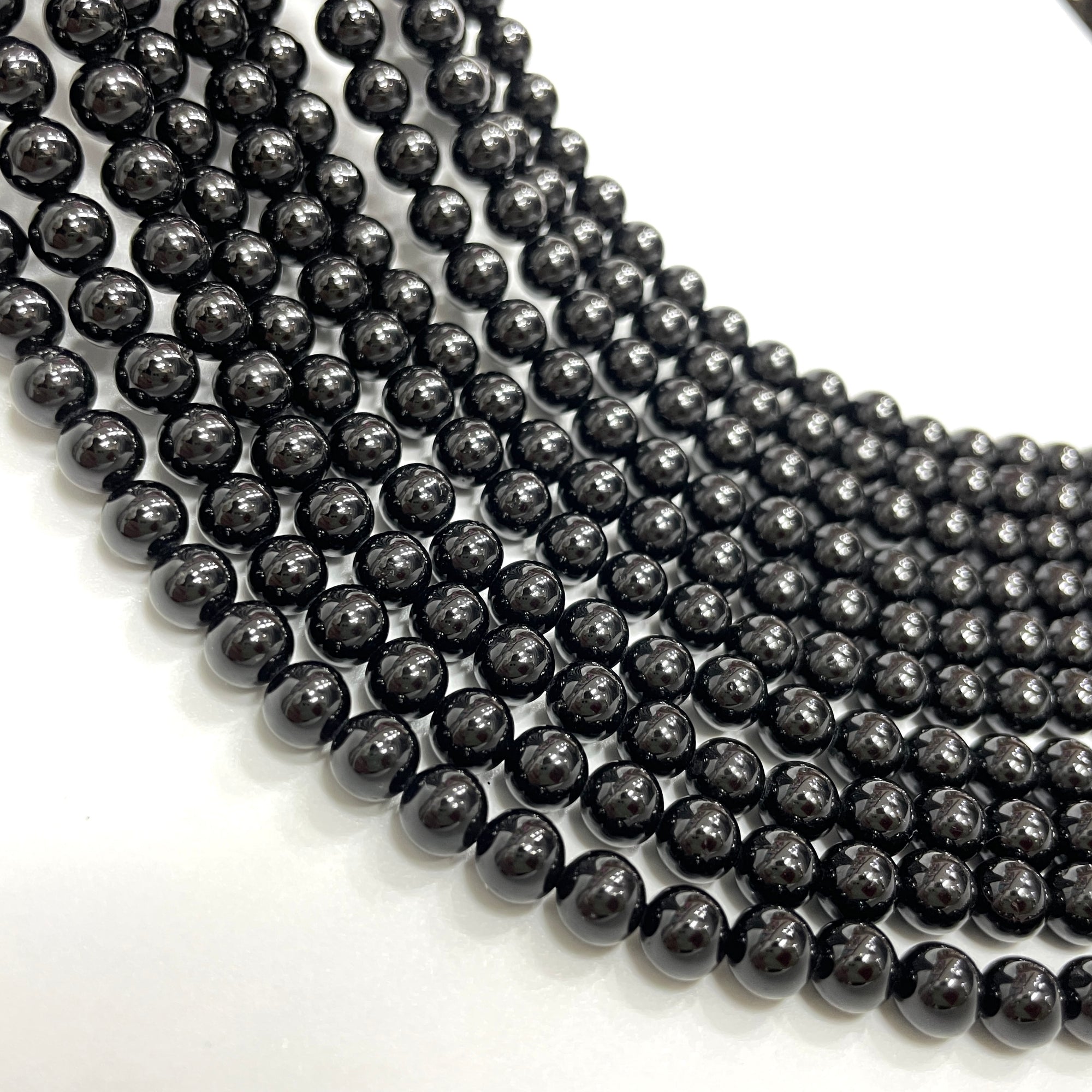 black tourmaline loose beads