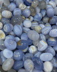 blue lace agate tumbled stone