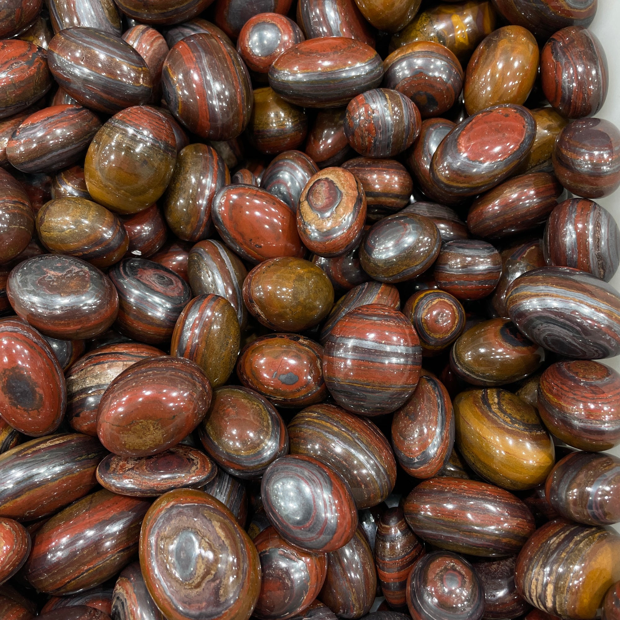 Mugglestone/Tiger Iron Stone Tumblestone