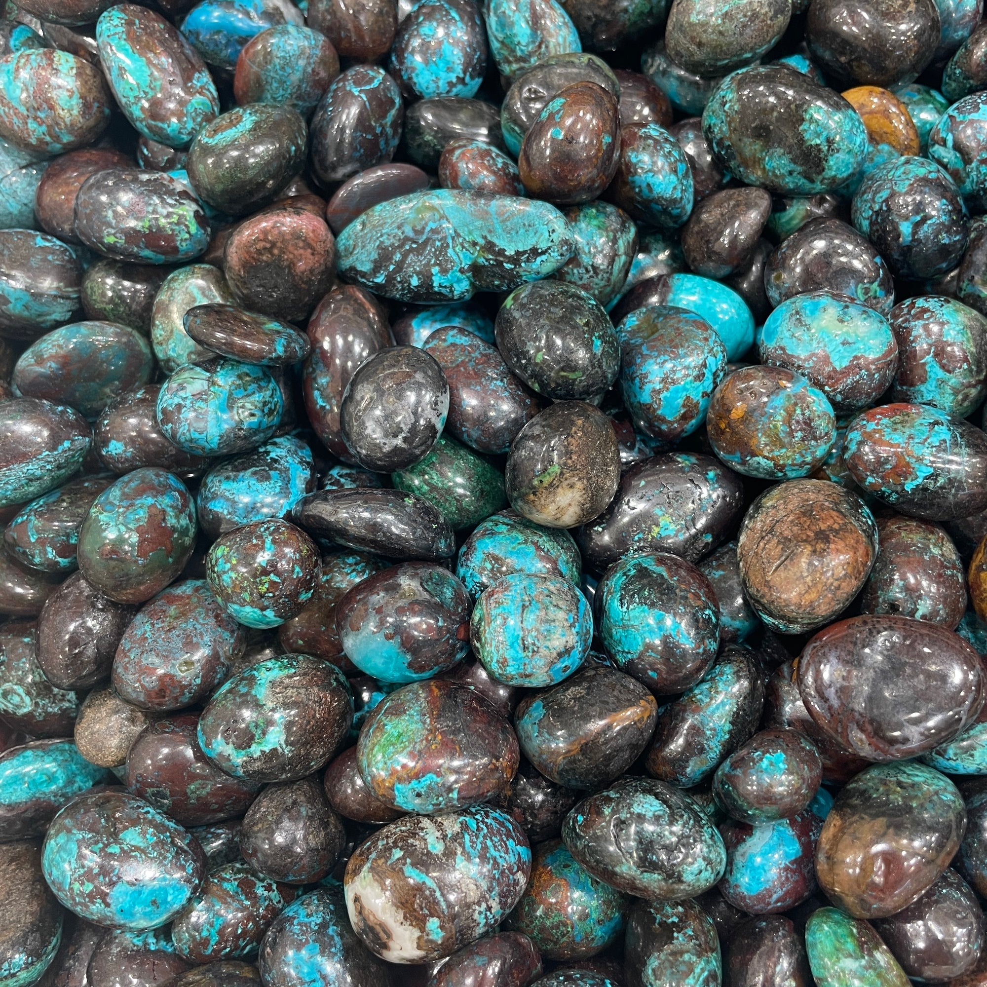 chrysocolla tumbled stone