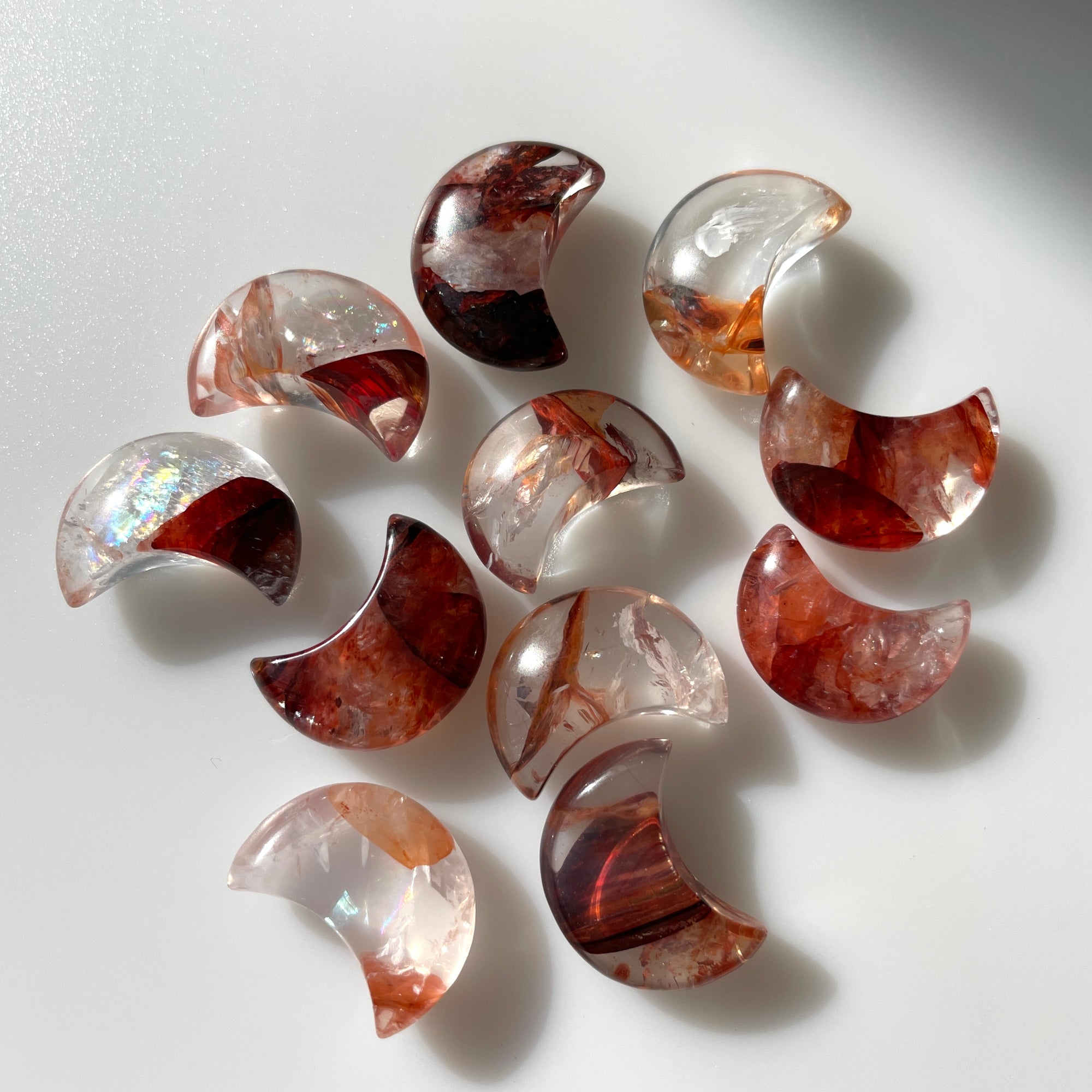 fire quartz moon carvings