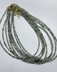 Green Rutilated Quartz Micro Faceted Cube Collar Necklace - RockZ Sourcing Hub