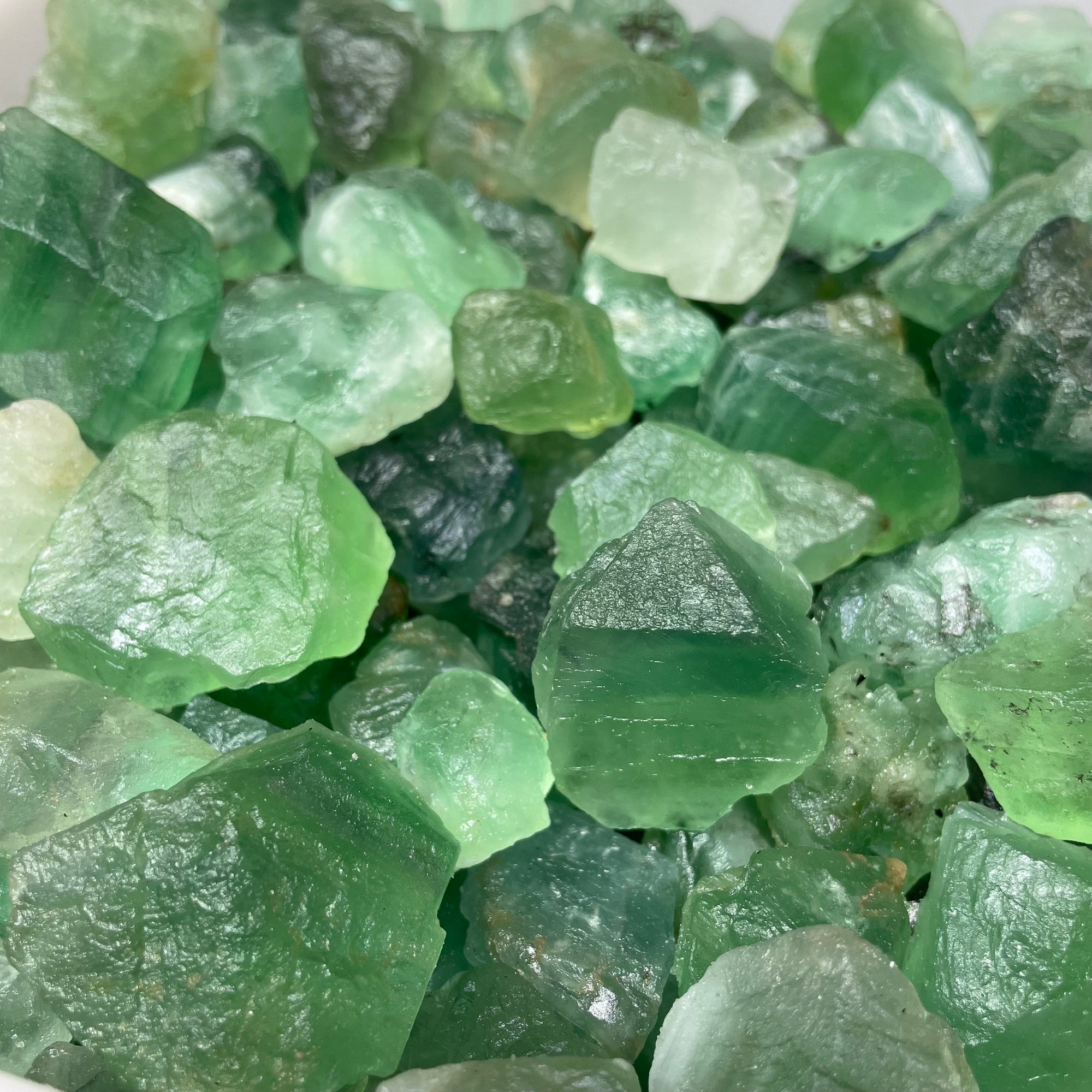Fluorite verde grezza