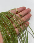 Peridot Micro Faceted Cube Collar Necklace - RockZ Sourcing Hub