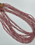 Strawberry Quartz Micro Faceted Cube Collar Necklace - RockZ Sourcing Hub