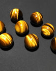 AAA Grade Golden Brown Tiger's Eye Round Bead Stretch Bracelet