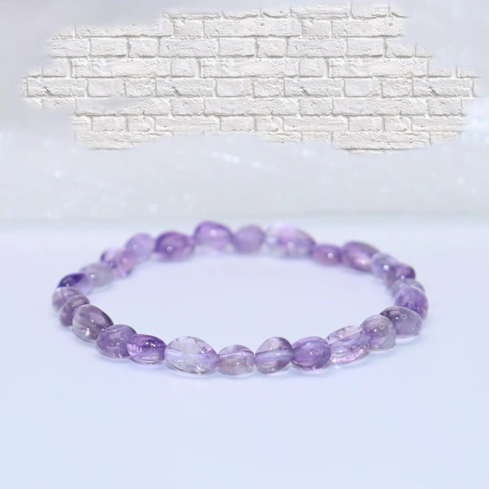 Drilled Nugget Stretch Bracelet