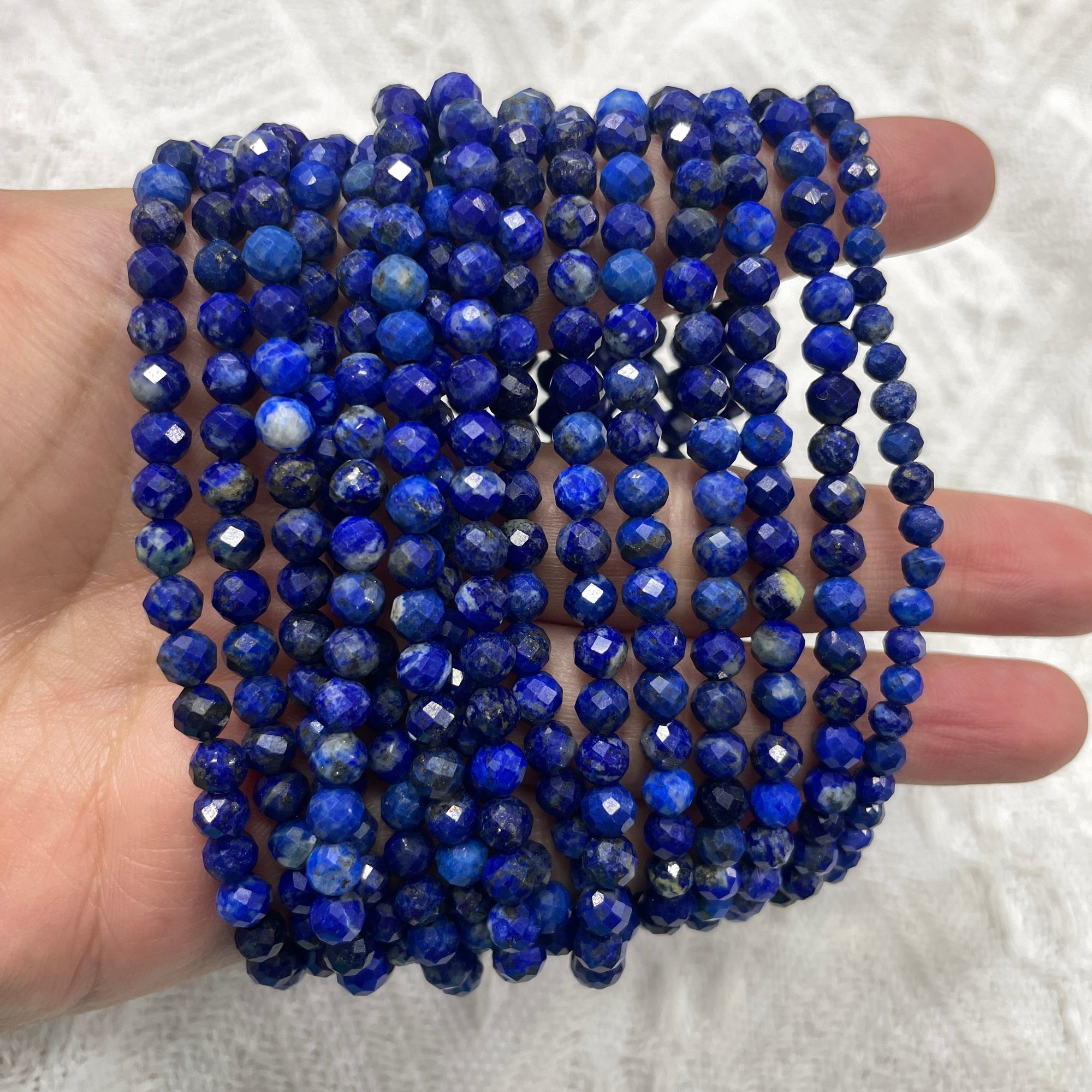 Faceted Bead Stretch Bracelets