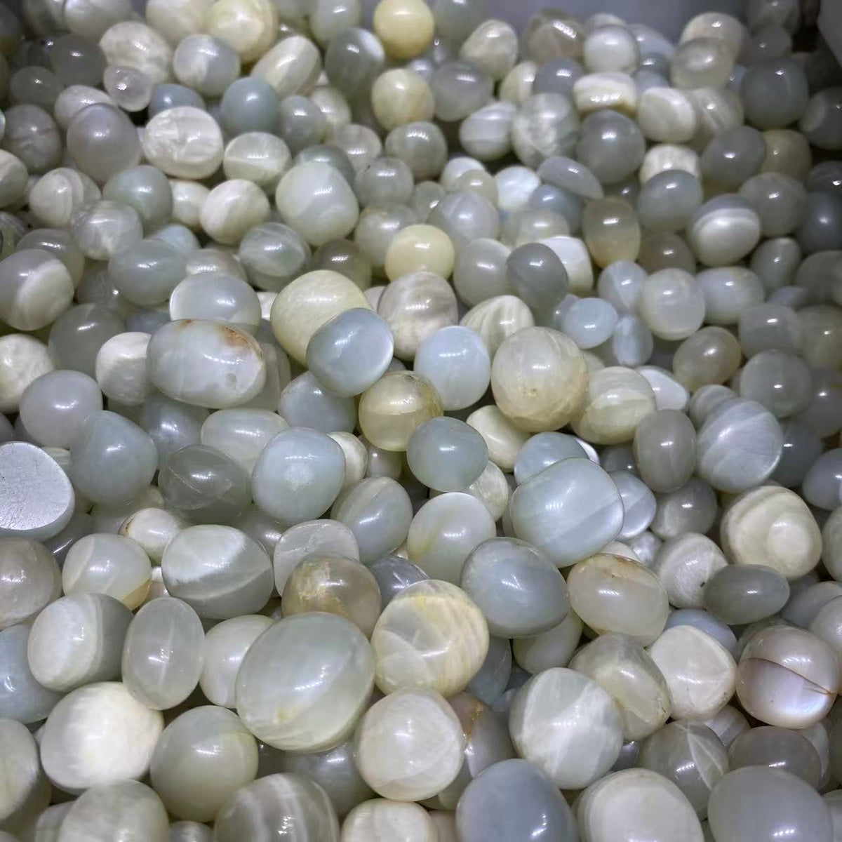 Green Moonstone Tumbled Stone