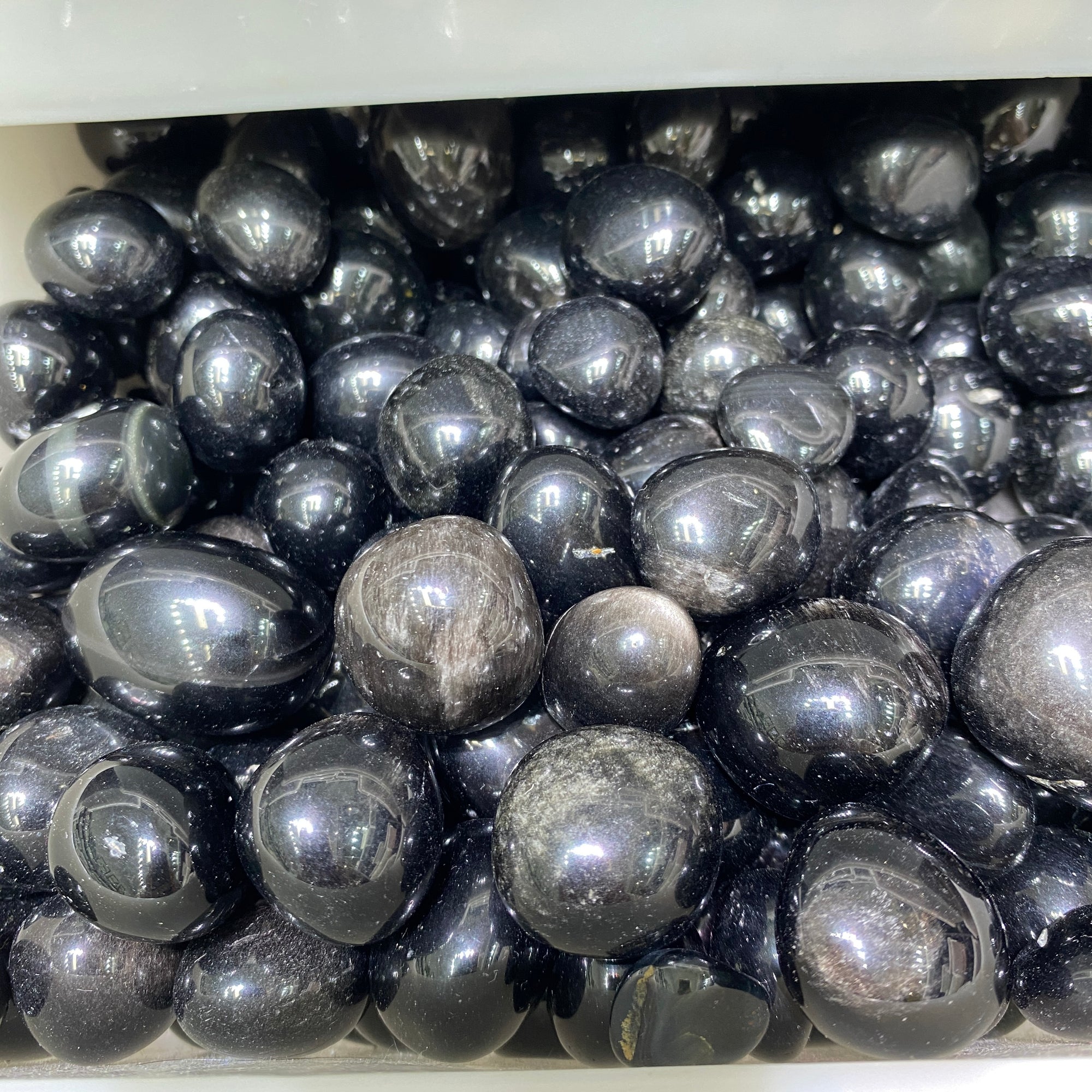 Silver Obsidian Tumblestone