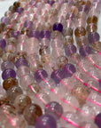 Rutilated Quartz mix Amethyst Loose Beads with Free Jewelry Accessories Included