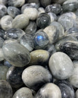 Grey Black Moonstone Tumbles