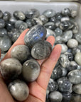 Grey Black Moonstone Tumbles