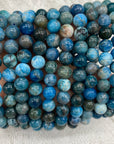 Blue Apatite beaded bracelet