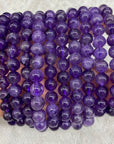 Amethyst beaded bracelet