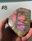 Labradorite forma libera (glitter viola arancione)