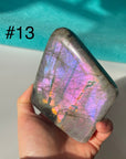 Labradorite Free Form( Purple Orange Glitter) Tumbles