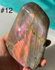 Labradorite Free Form( Purple Orange Glitter) Tumbles