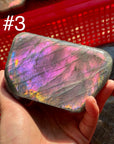 Labradorite Free Form( Purple Orange Glitter) Tumbles