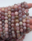 Pink Amethyst beaded bracelet