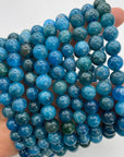 Blue Apatite beaded bracelet