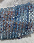 Aquamarine beaded bracelet (Grade A)