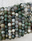 Moss Agate beaded bracelet