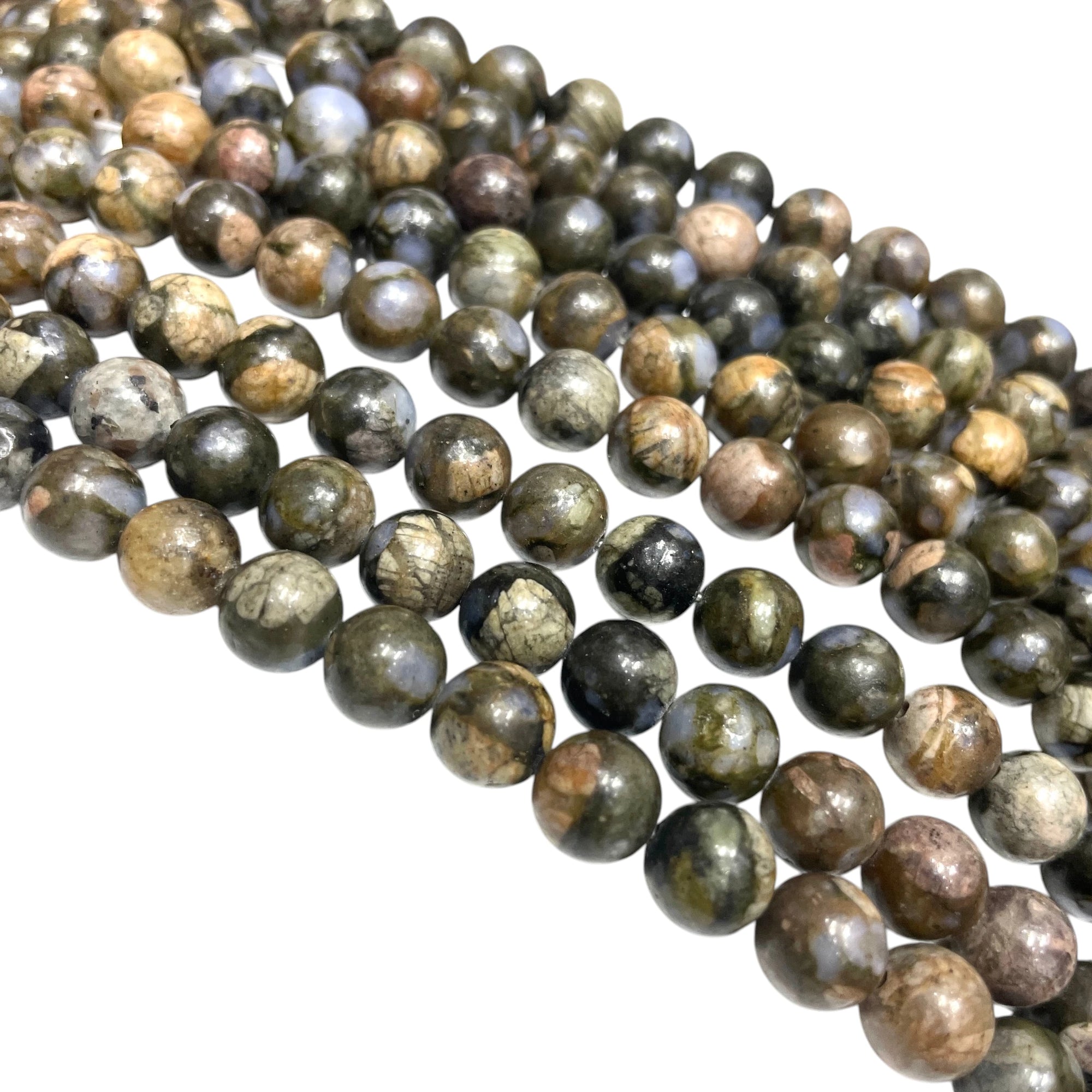 Que Sera Stone Round Bead Strand