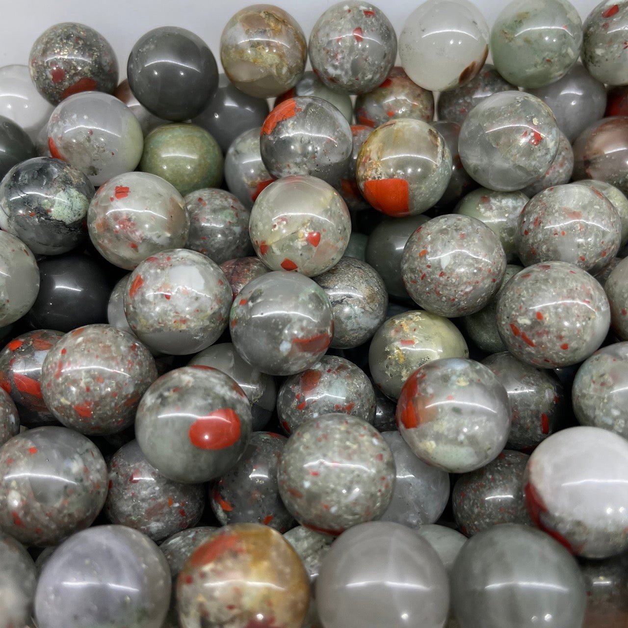 African Bloodstone/Heliotrope Mini Sphere - RockZ Sourcing Hub