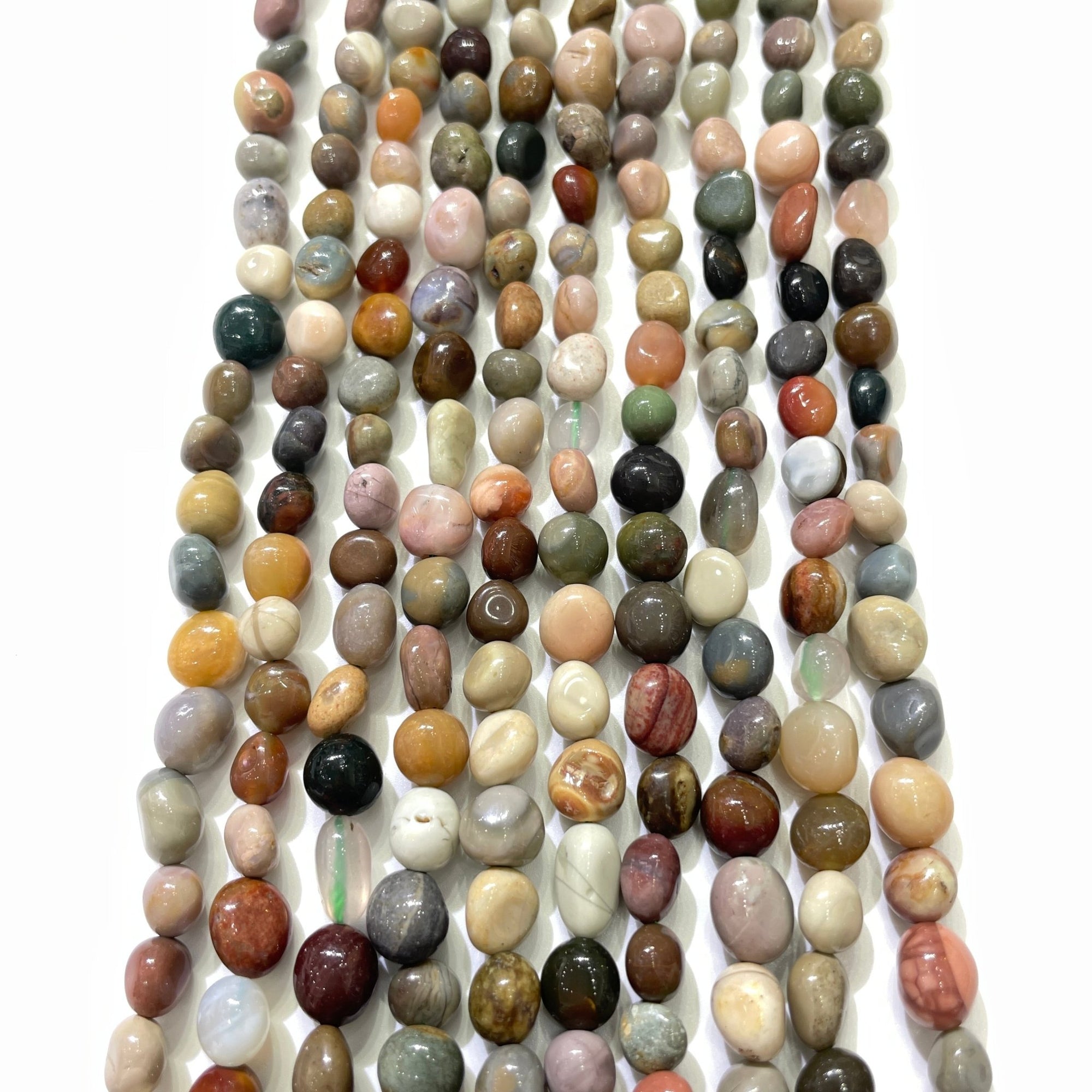 Alashan Agate Nugget Bead Strand - RockZ Sourcing Hub