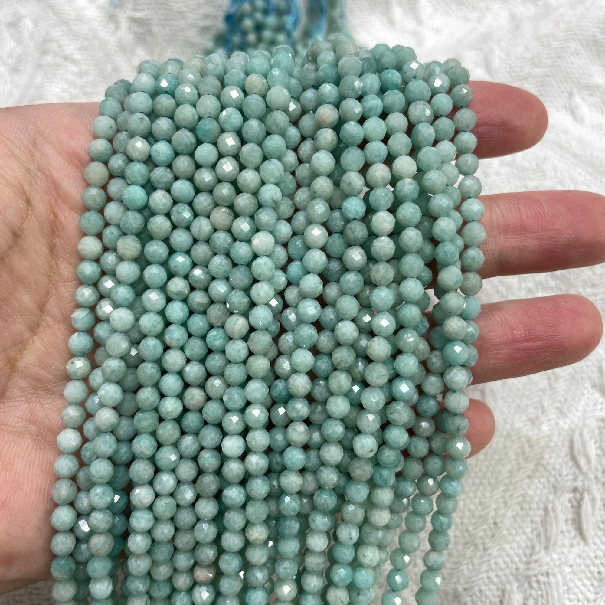 Amazonite Faceted Bead Strand - RockZ Sourcing Hub