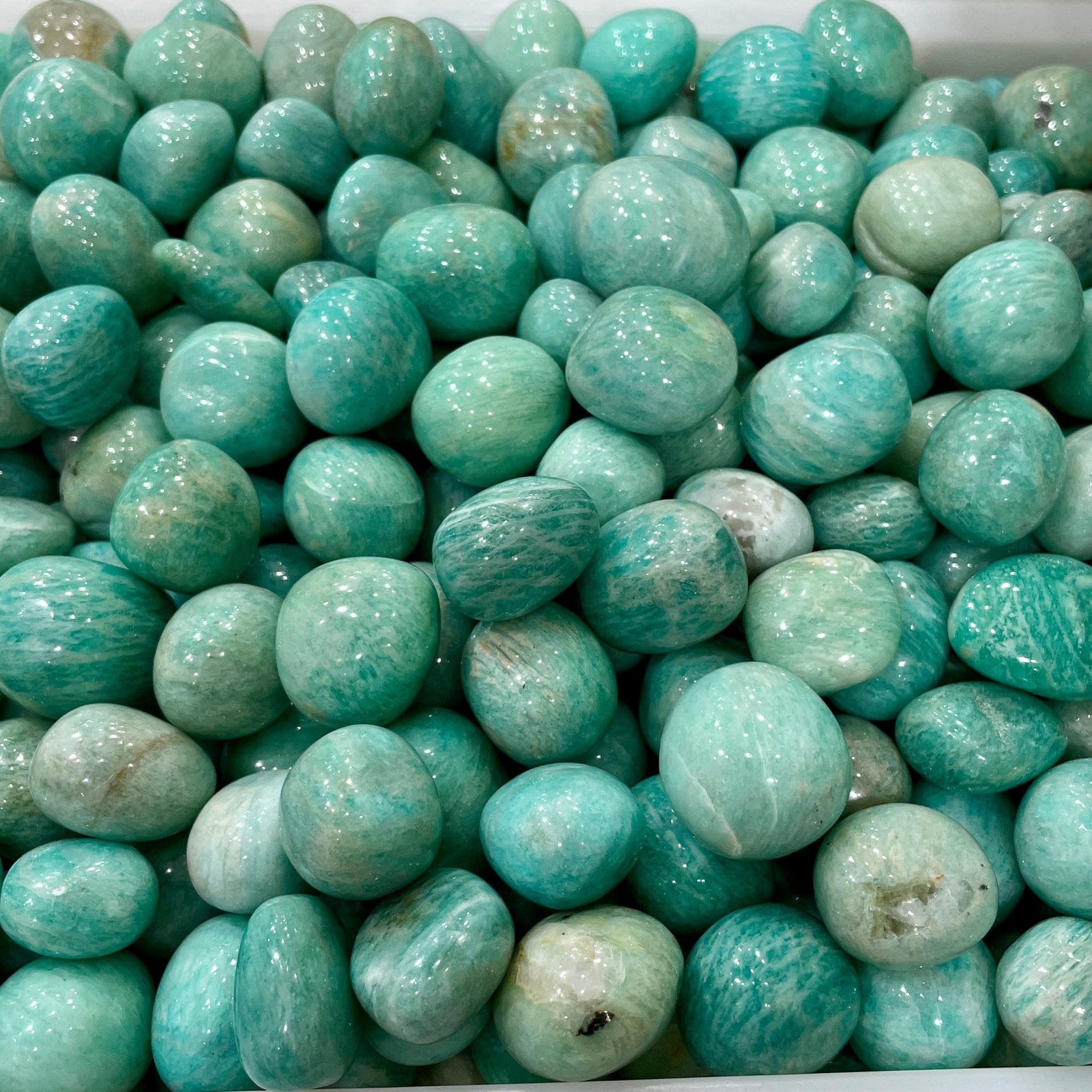 Amazonite Tumblestone - RockZ Sourcing Hub