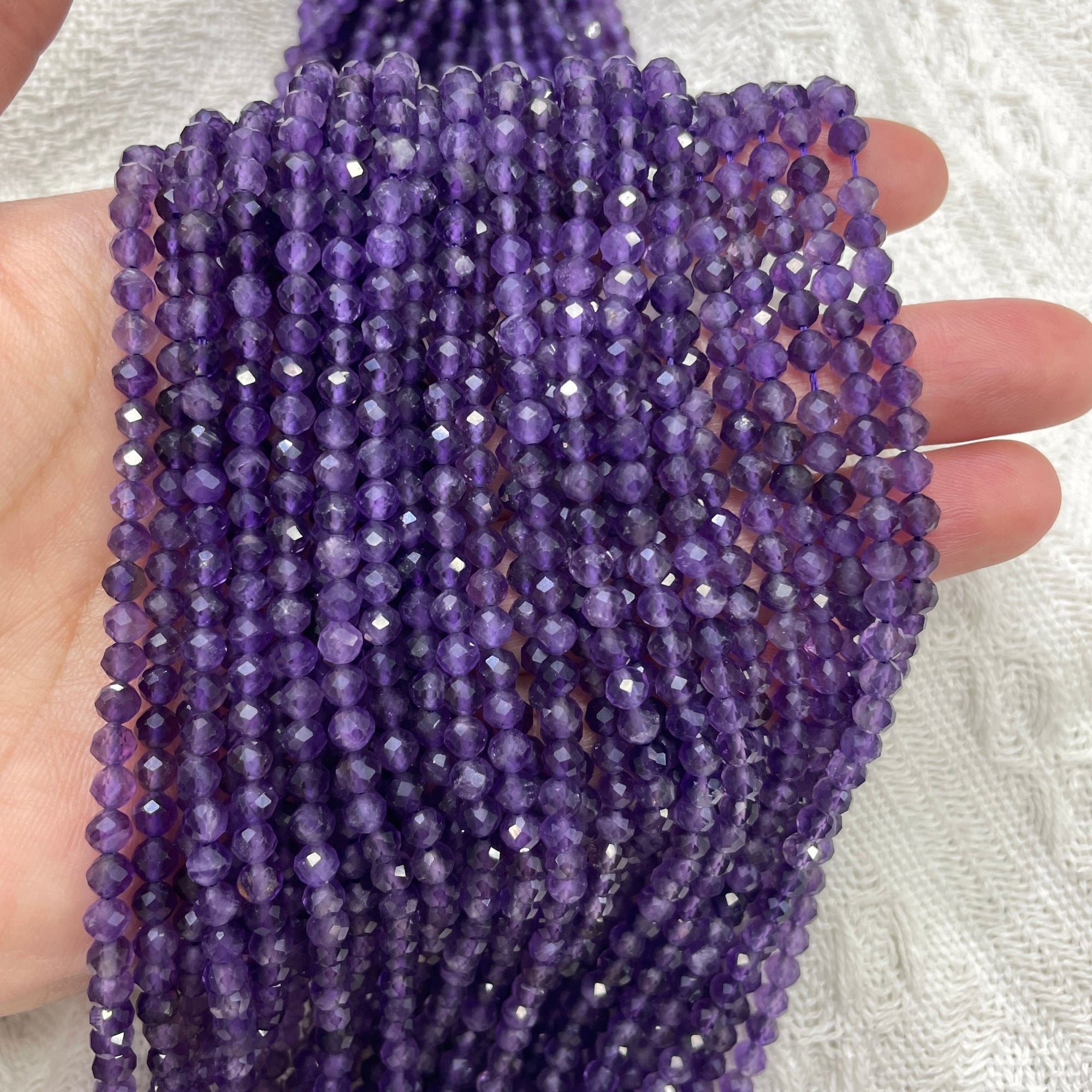 Amethyst Faceted Bead Strand - RockZ Sourcing Hub