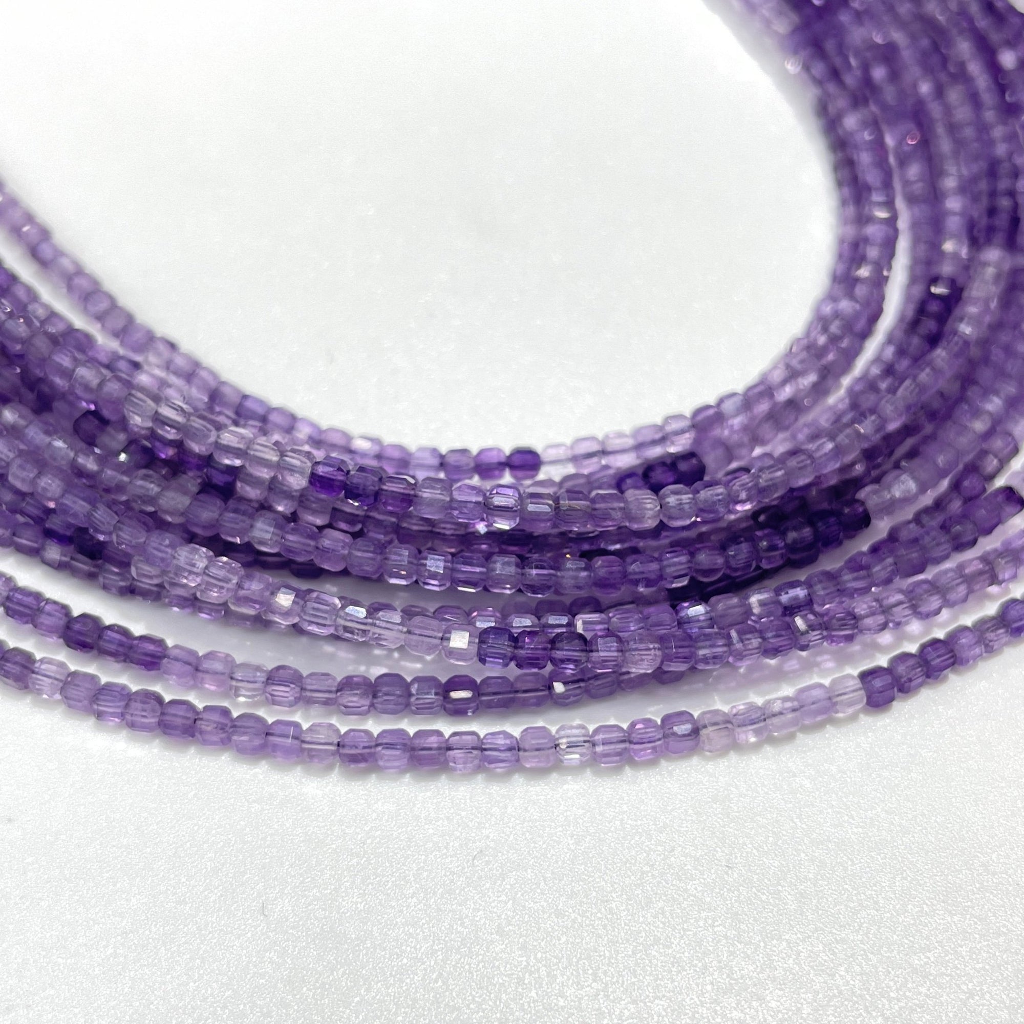 Amethyst Micro Faceted Cube Collar Necklace - RockZ Sourcing Hub