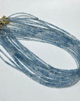 Aquamarine Micro Faceted Cube Collar Necklace - RockZ Sourcing Hub