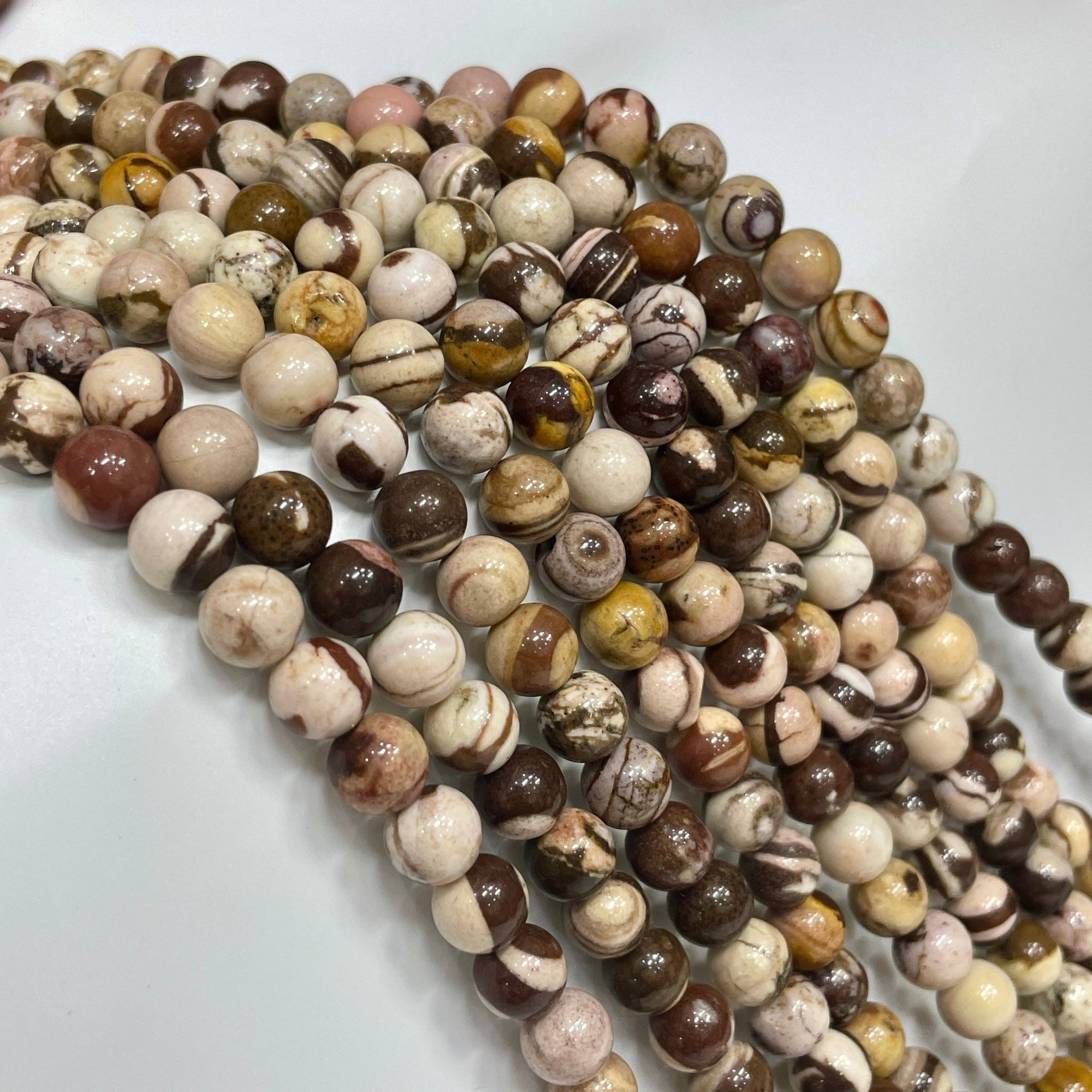 Australia Zebra Jasper Bead Strand - RockZ Sourcing Hub