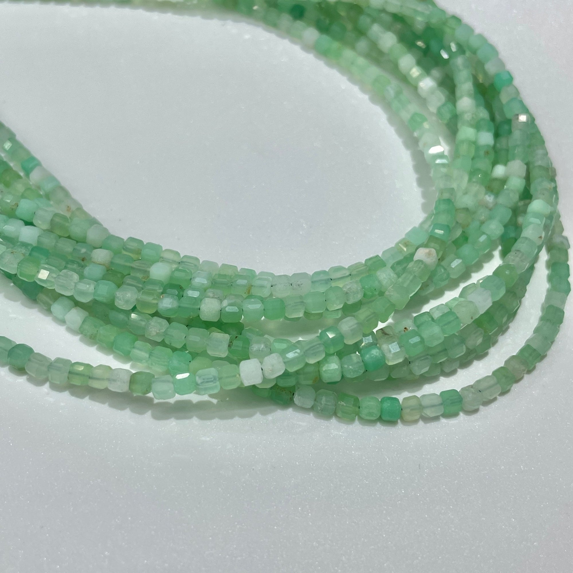 Australian Jade Micro Faceted Cube Collar Necklace - RockZ Sourcing Hub