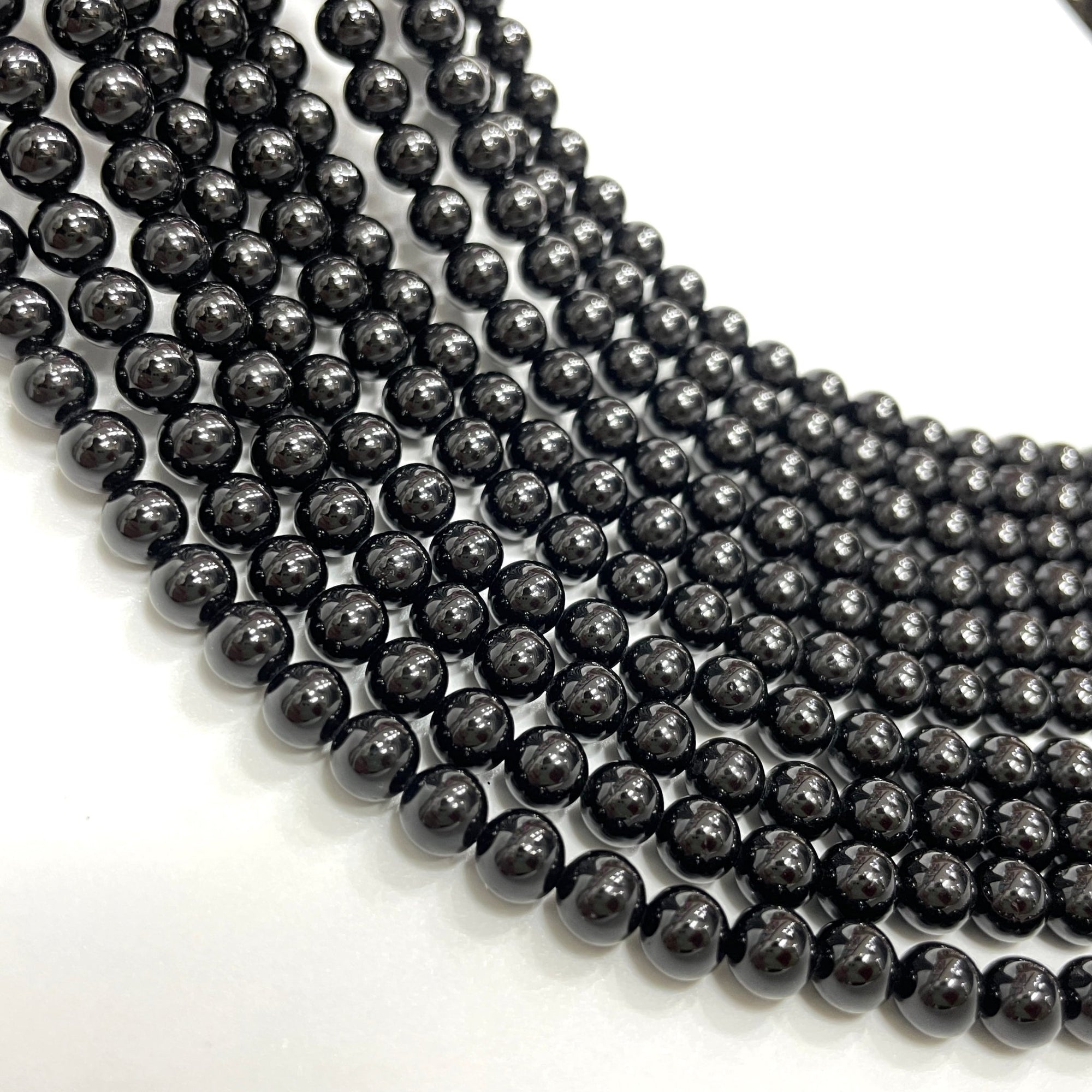 Black Tourmaline Bead Strand - RockZ Sourcing Hub