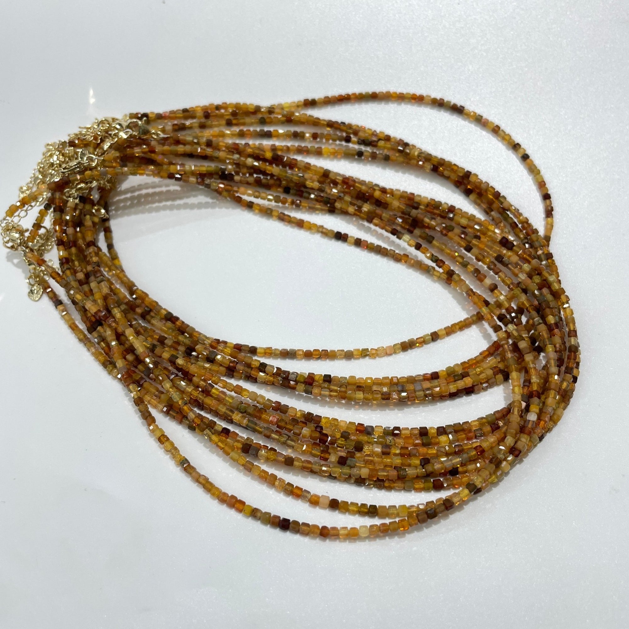Blood Opal Micro Faceted Cube Collar Necklace - RockZ Sourcing Hub