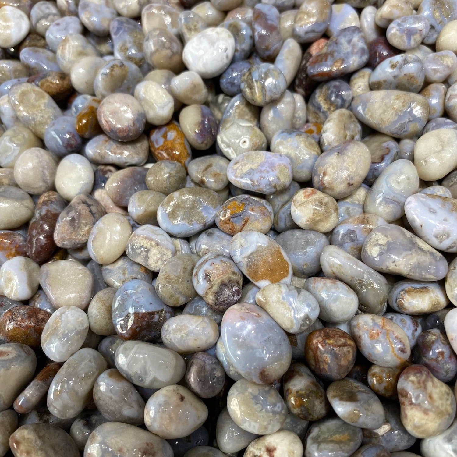 Blue Agate Chips/Nuggets - RockZ Sourcing Hub